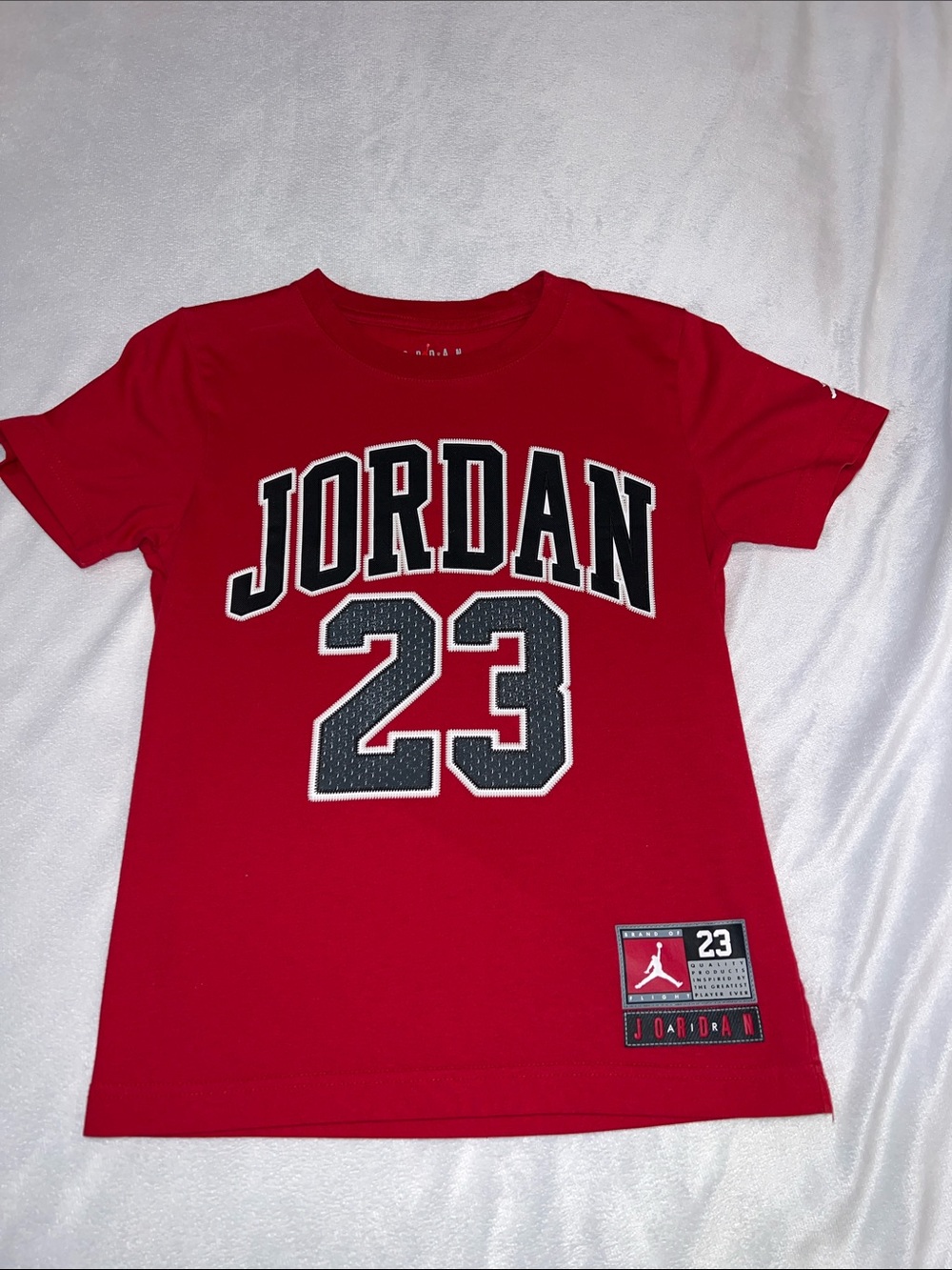 Boys Jordan Red '23' Graphic Short Sleeve Tee